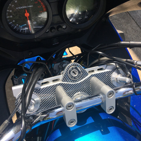 Pyramid Plastics Pyramid yoke protector | carbon look | suzuki gsf 650 bandit 2007>2011